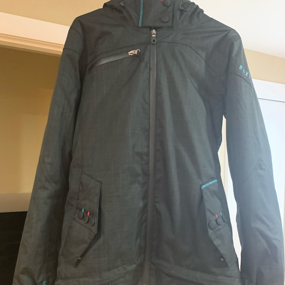 Roxy hooded waterproof snowboard or ski jacket